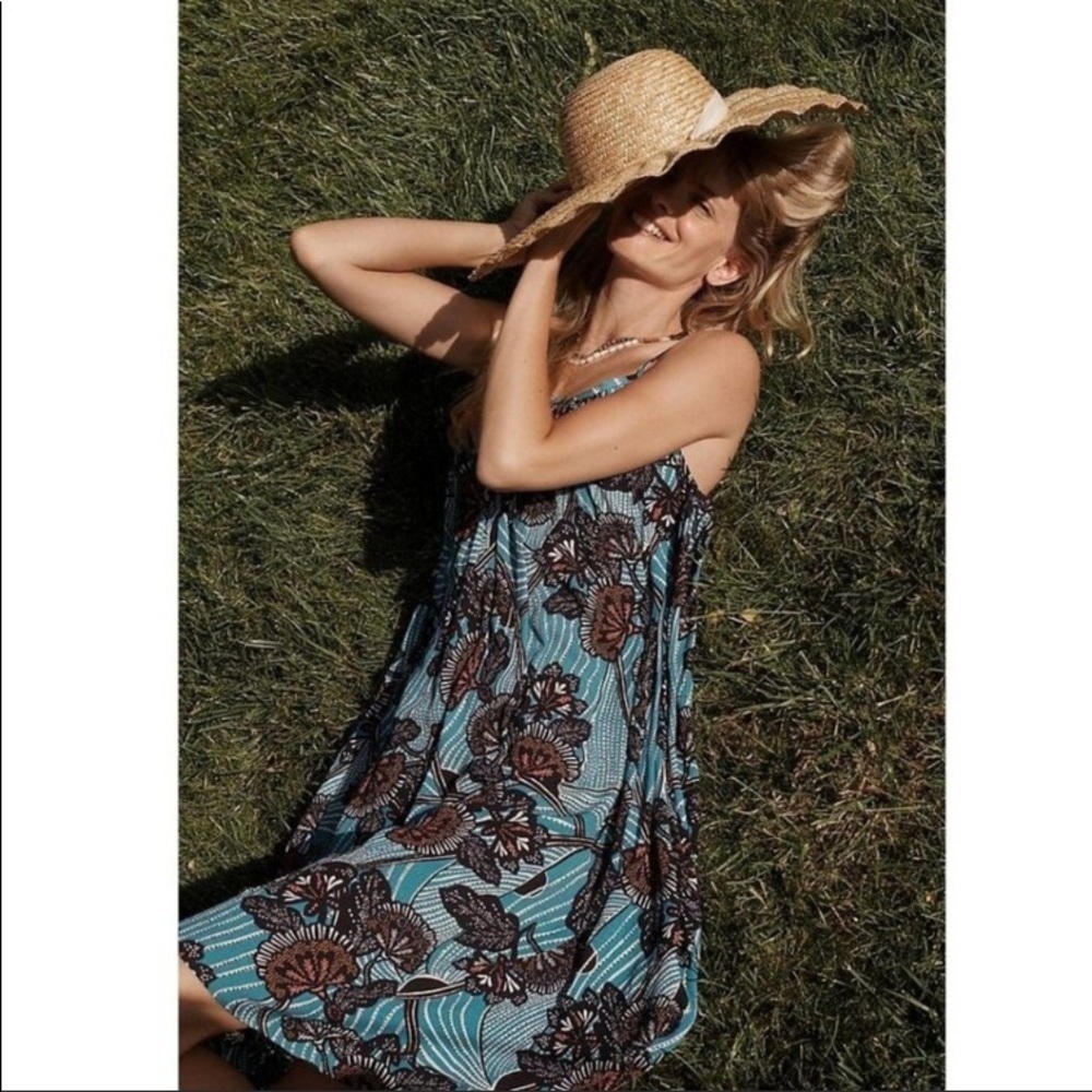 NWT Anthropologie Deja Plisse Tunic mini dress